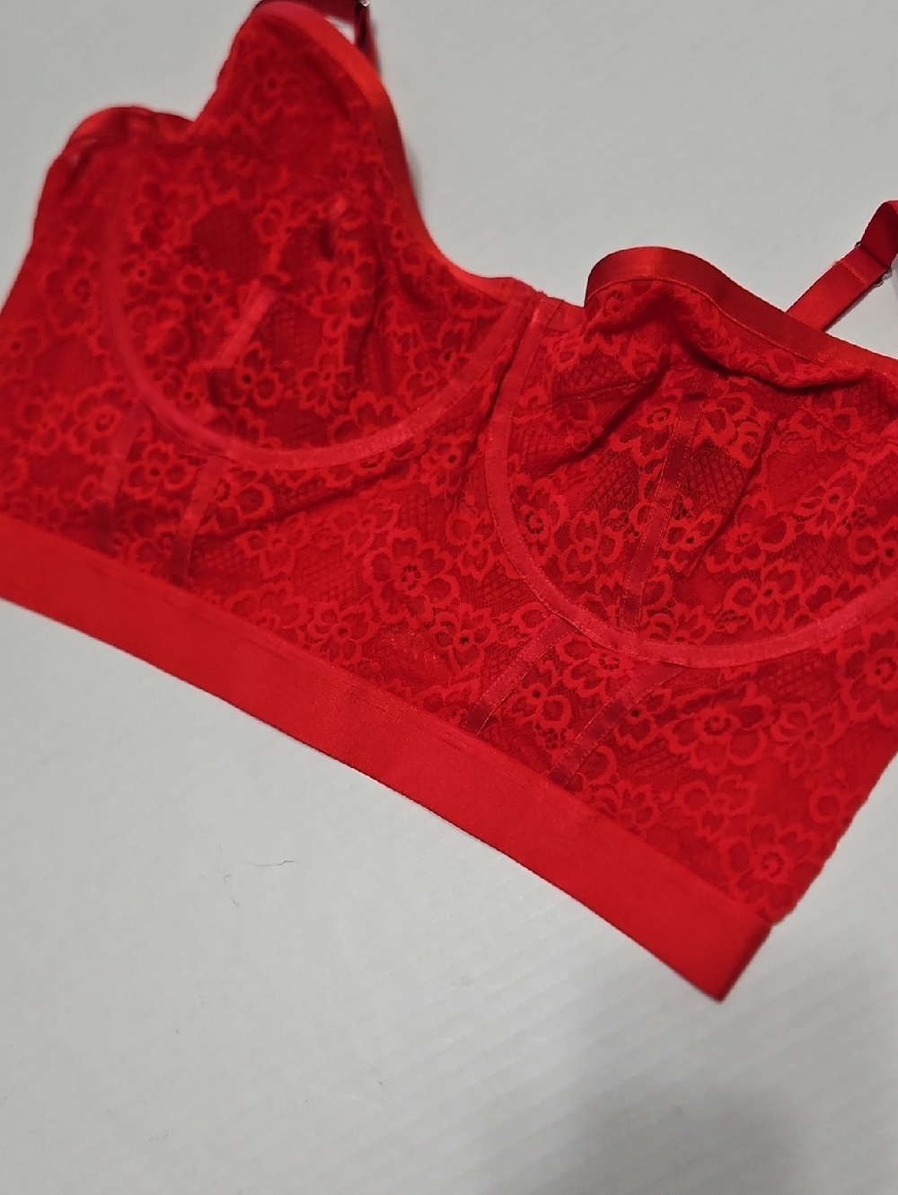 Parade Red Lace Underwire Bralette – Women Intimates & Sleepwear Size XL